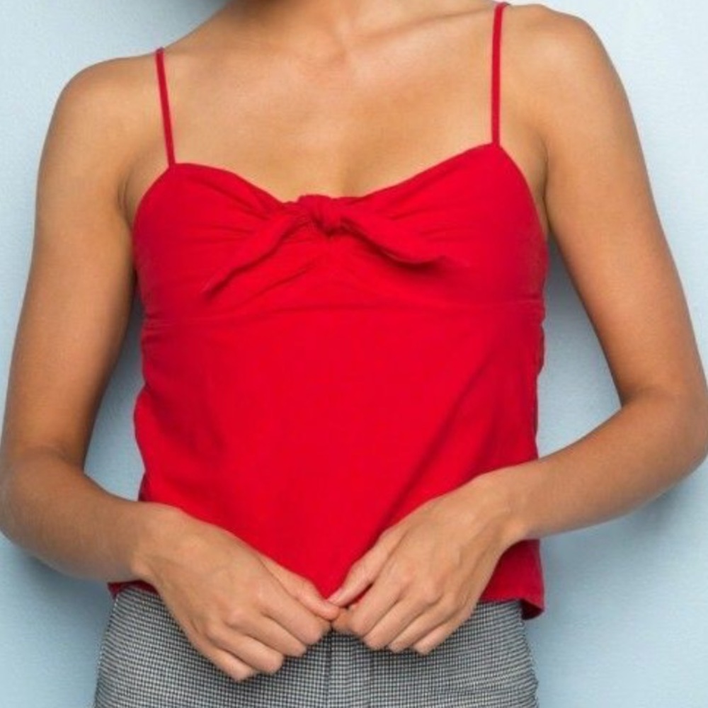 brandy melville sasha tie front top